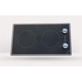 Kenyon Kenyon B41711 Cortez 2-burner Cooktop; black with analog control - two 6 .5 inch 240V UL B41711